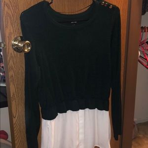 Emerald green blouse